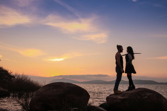 Couple silhouette
