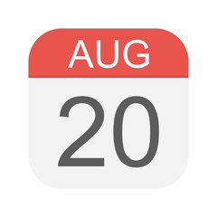 August 20 - Calendar Icon