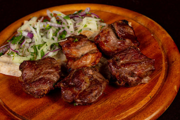 Grilled mutton kebab