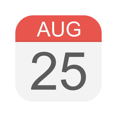 August 25 - Calendar Icon