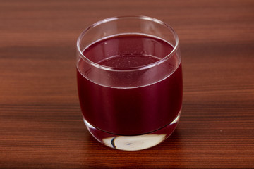 Cherry juice in the glass