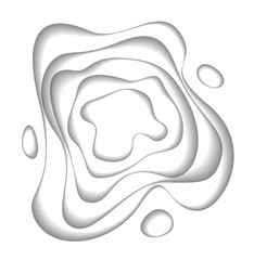 Abstract white paper cutout curvy shapes layered, vector illustration in paper cut style. layout for business card, presentations, flyers or posters.