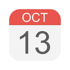 October 13 - Calendar Icon