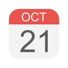 October 21 - Calendar Icon