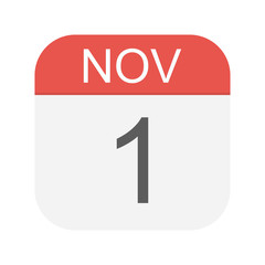 November 1 - Calendar Icon