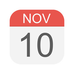 November 10 - Calendar Icon