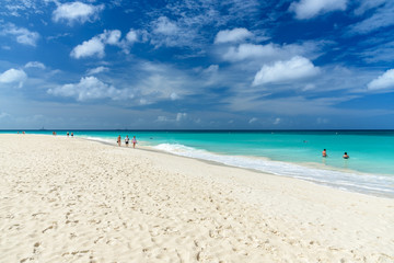 View of the Eagle Beach, Aruba