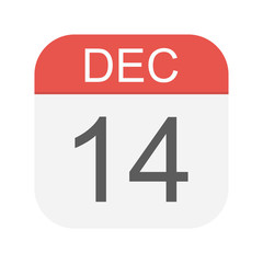 December 14 - Calendar Icon