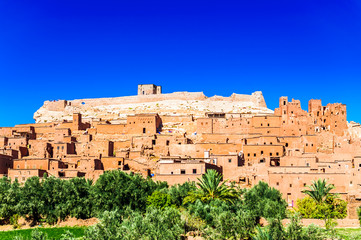 View on historical city Ait ben Haddou in Morocco