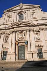 Fototapeta na wymiar Roma, la chiesa del Gesù