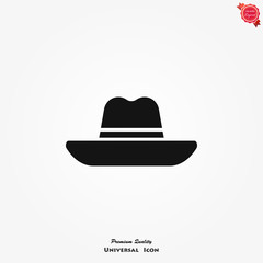 Hat vector icon, can be used in logo, UI and web design