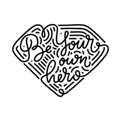 Your voice matters quote lettering. Calligraphy inspiration graphic design typography element. Hand written postcard. Cute simple vector sign hand drawn style. Textile print