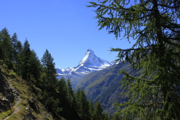 Matterhorn in den schweizer Alpen