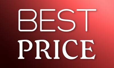 Best Price - white text on red background