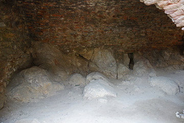 Foundations of Brekov Castle
