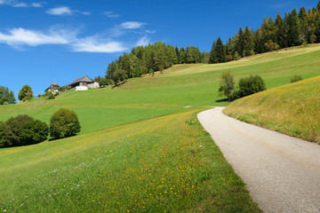 Beautiful landscape in a hiking trail in Austria