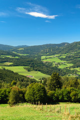 Beautiful landscape in a hiking trail in Austria