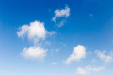 Naklejka na ściany i meble Beautiful blue cloud in the sky