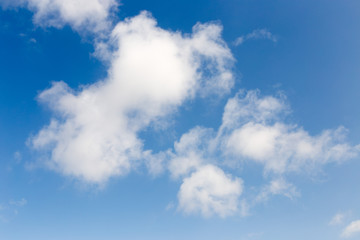 Naklejka na ściany i meble Beautiful blue cloud in the sky