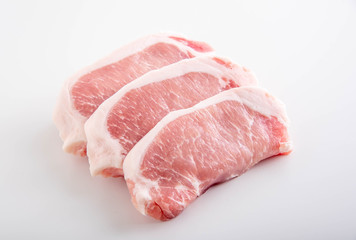 isolated pork loin