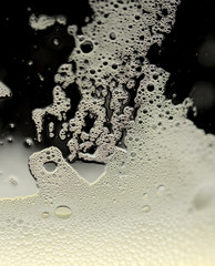 Background, beer foam