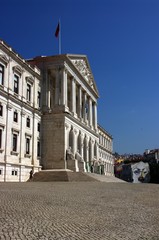 Budynek Parlamentu w Lizbonie, Portugalia - obrazy, fototapety, plakaty