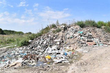 Garbage dump, ecological catastrophe