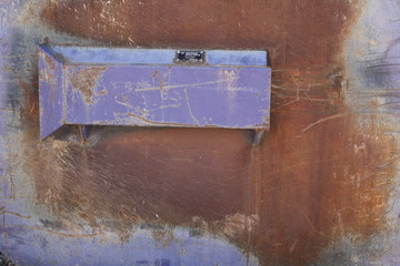 Beautiful Purple Rusted Dumpster
