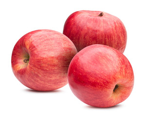 red apples isolated on awhite background