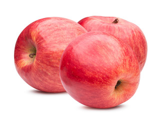 red apples isolated on awhite background