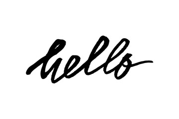 Fototapeta na wymiar slogan Hello phrase graphic vector Print Fashion lettering calligraphy