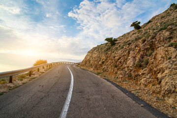 Road near Stara Baska, Krk Island , Croatia
