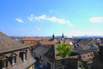 Obraz premium Über den Dächern von Bamberg