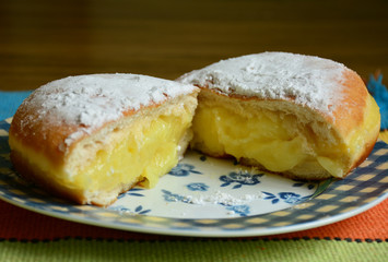 dream of bakery with icing cream and sugar coating
