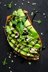 Healthy avocado toasts