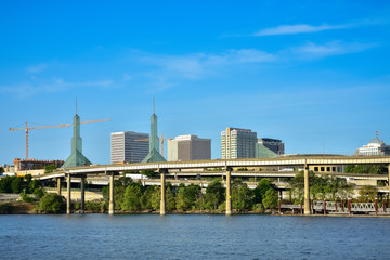 Fototapeta premium bridge over the river