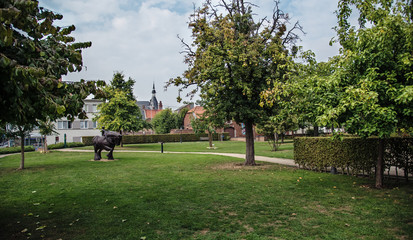 Waremme city in Belgium