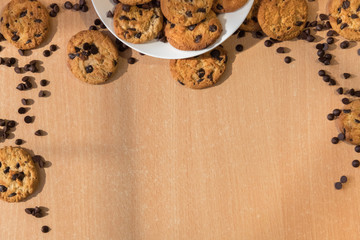 Chocolate Chip Cookies on the table