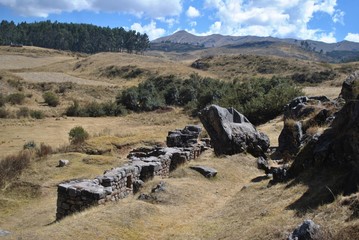 Fototapeta na wymiar ruins above Cusco