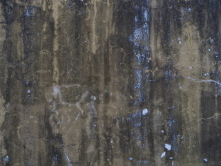 Old beton wall as a background texture wit brown and blue color
