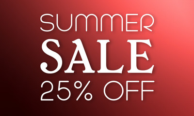 Summer Sale 25% Off - 