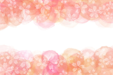 桜 花 春 水彩 背景