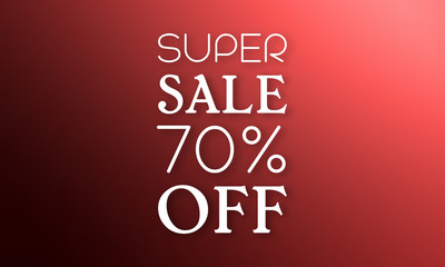 Super Sale 70% Off - 