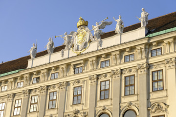 Fototapeta na wymiar The Hofburg imperial palace in Vienna, Austria