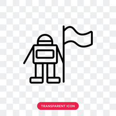 Astronaut vector icon isolated on transparent background, Astronaut logo design