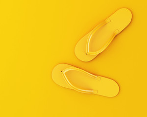 3d flip flops. Summer concept
