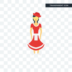 Chilean vector icon isolated on transparent background, Chilean logo design