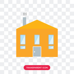 House vector icon isolated on transparent background, House logo design