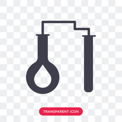 Test tubes vector icon isolated on transparent background, Test tubes logo design