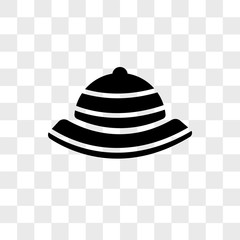 Hat vector icon isolated on transparent background, Hat logo design